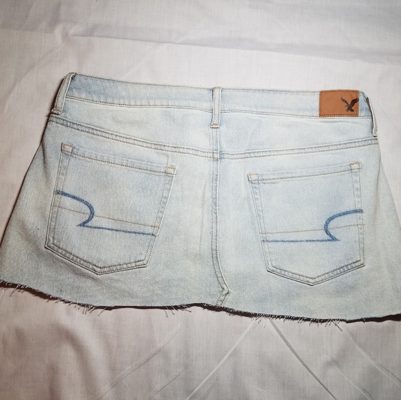 American Eagle Brand Denim Mini Skirt - Picture 7 of 8